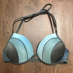 Shade and Shore Ombré Green Bikini Top